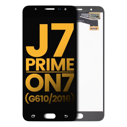 Remis à neuf - assemblage ACL sans cadre compatible avec Samsung Galaxy J7 prime/On7 (G610/2016) (Noir)