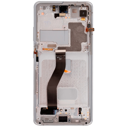 OLED Display Touch Screen Assembly + Frame For Samsung Galaxy S21 Ultra 5G (SM-G998W) - Phantom Silver by ESOURCE PARTS - Refurbished condition - Image 3