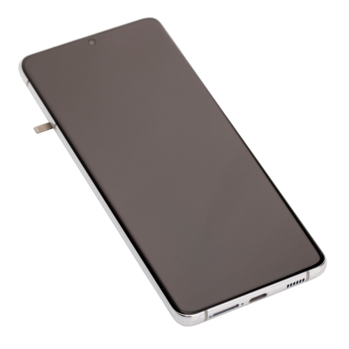 OLED Display Touch Screen Assembly + Frame For Samsung Galaxy S21 Ultra 5G (SM-G998W) - Phantom Silver by ESOURCE PARTS - Refurbished condition - Image 4