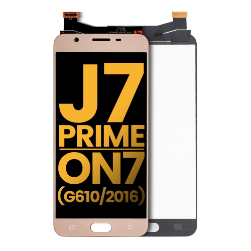 LCD Assembly Without Frame Compatible For Samsung Galaxy J7 Prime / On7 (G610 / 2016) (Gold) by ESOURCE PARTS - Refurbished condition - Image 3