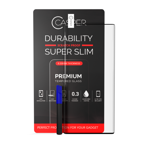 Replacement Casper UV Tempered Glass With Glue Compatible For Samsung Galaxy Note 10 (Retail Pack)