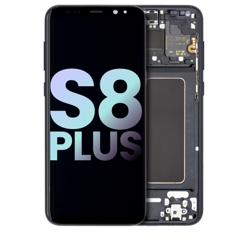 Replacement OLED Assembly With Frame Compatible For Samsung Galaxy S8 Plus (Midnight Black)