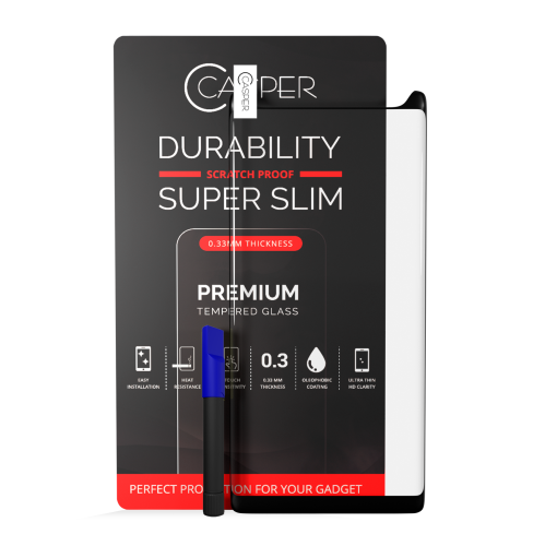 Verre trempé avec colle UV de rechange Casper compatible avec le Galaxy Note 9 de Samsung (format détail)