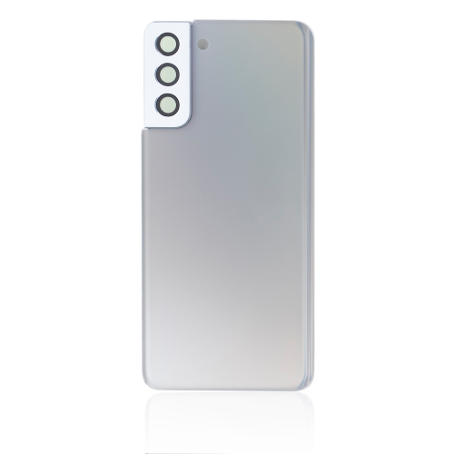 Replacement Back Cover Glass With Camera Lens Compatible For Samsung Galaxy S21 Plus (Phantom Silver)
