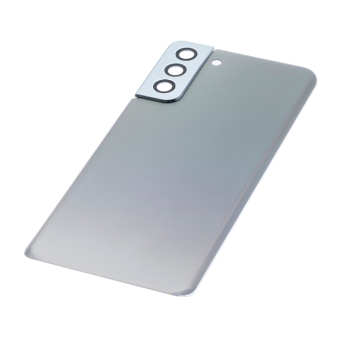 Replacement Back Cover Glass With Camera Lens Compatible For Samsung Galaxy S21 Plus (Phantom Silver)