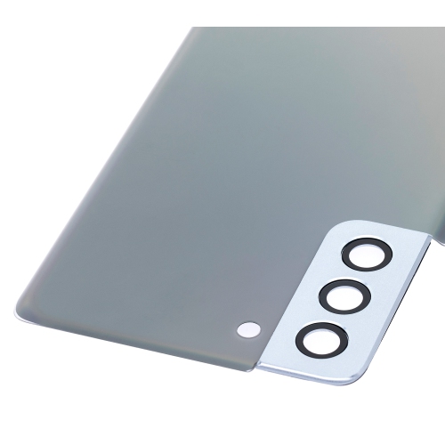 Replacement Back Cover Glass With Camera Lens Compatible For Samsung Galaxy S21 Plus (Phantom Silver)