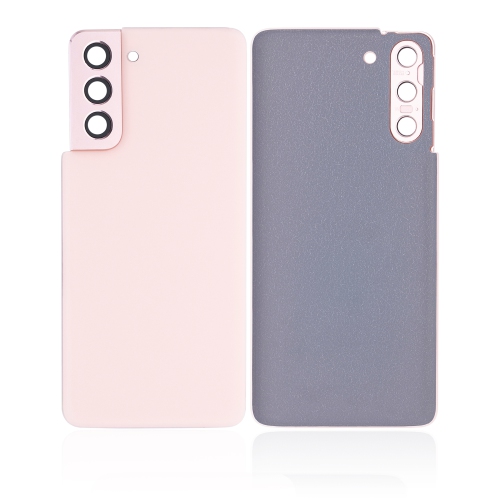 Replacement Back Cover Glass With Camera Lens Compatible For Samsung Galaxy S21 5G (Phantom Pink)