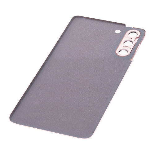 Replacement Back Cover Glass With Camera Lens Compatible For Samsung Galaxy S21 5G (Phantom Pink)
