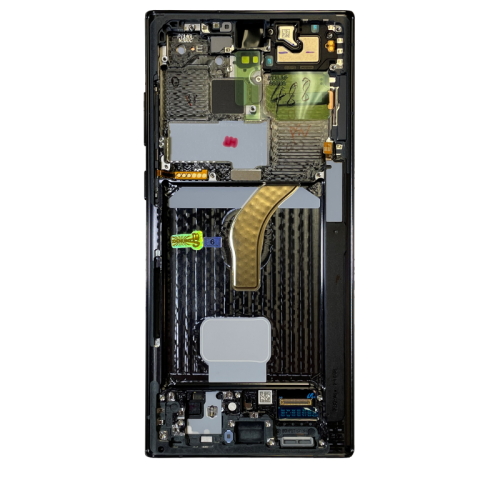 OLED Assembly With Frame Compatible For Samsung Galaxy S22 Ultra 5G (Phantom Black) by ESOURCE PARTS - Refurbished condition - Image 2