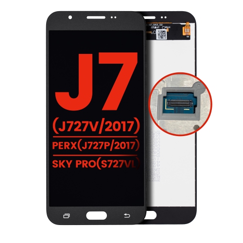 Replacement LCD Assembly Without Frame Compatible Only For Samsung Galaxy J7 Perx / J7 (J727V / 2017) / Sky Pro (S727VL) (Aftermarket Plus) (Silver /
