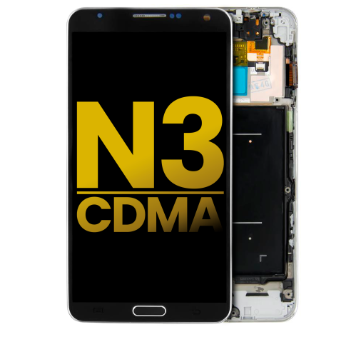 ESOURCE PARTS  Refurbished (Excellent) - Replacement Oled Assembly With Frame Compatible for Samsung Galaxy Note 3 (Verizon / Sprint) (Black)