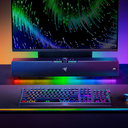 Barre de son de jeu pour PC Leviathan V2 Pro de Razer avec haut-parleur d'extrêmes graves