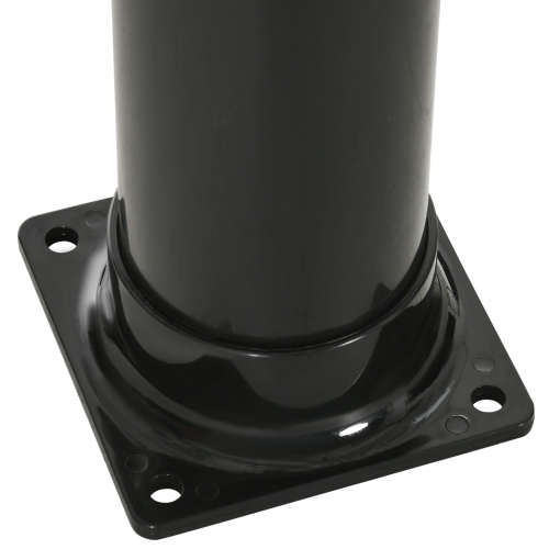 Outsunny 7.3FT 5.3 Gallon Solar Heated Shower, 2-Section Outdoor Shower with Shower Head, Foot Shower, Temperature Display for Backyard, Poolside,