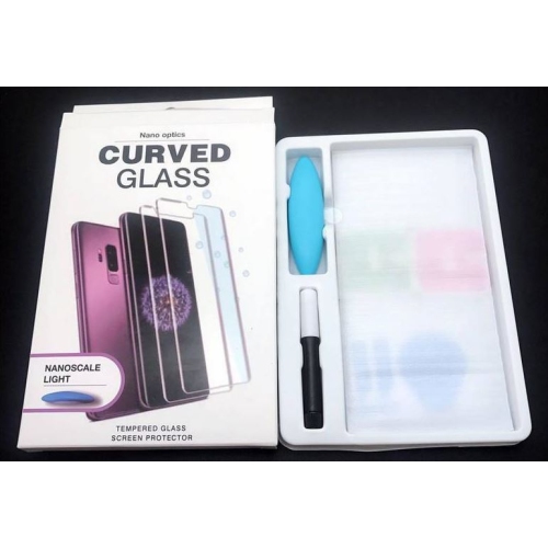 Verre trempé UV de remplacement avec colle compatible avec le Galaxy S6 Edge plus de Samsung