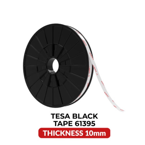 Ruban noir en acrylique recto verso (modèle Tesa 61395)