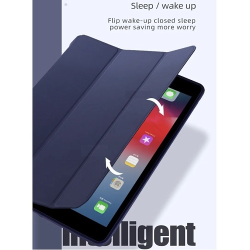 TopSave iPad 10.9-Inch with Pencil Holder, Slim Tablet Cover with Soft TPU Back, Auto Wake/Sleep (Navy Blue)