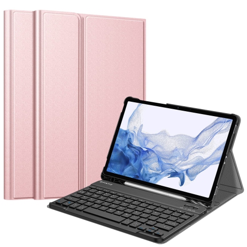 HLD  Keyboard Case for Samsung Galaxy Tab S8 / Tab S7 11 Inch (Model Sm-X700/x706/t870/t875/t876) \w S Pen Holder, Slim Lightweight Stand Cover