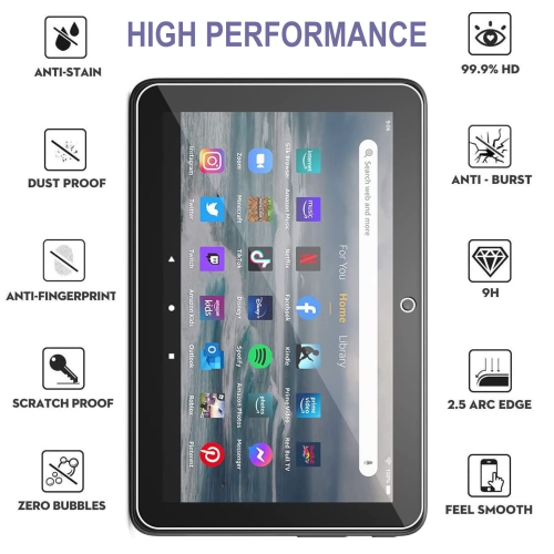 Tablet Case for Amazon Fire 7/Fire 7 Kids 2022 7inch, Flexible Ultra Slim Reinforced Corners Transparent Cover Crystal Shockproof Rugged Back Case