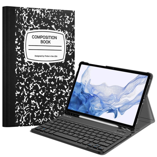 HLD  Keyboard Case for Samsung Galaxy Tab S8 / Tab S7 11 Inch (Model Sm-X700/x706/t870/t875/t876) \w S Pen Holder, Slim Lightweight Stand Cover