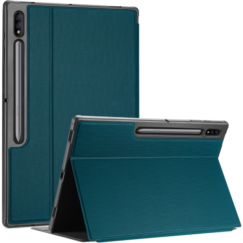 Galaxy Tab S8 Ultra Case 14.6 Inch 2022 with S Pen Holder 2022, Slim Stand Protective Cases Smart Folio Cover for Galaxy Tab S8 Ultra Tablet –Teal