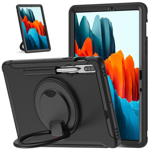 Defender Case for Samsung Galaxy Tab S8/ Tab S7 11", Full Body Drop Protection, 3 in 1 Shockproof Bumper with 360° Ring Holder Kickstand
