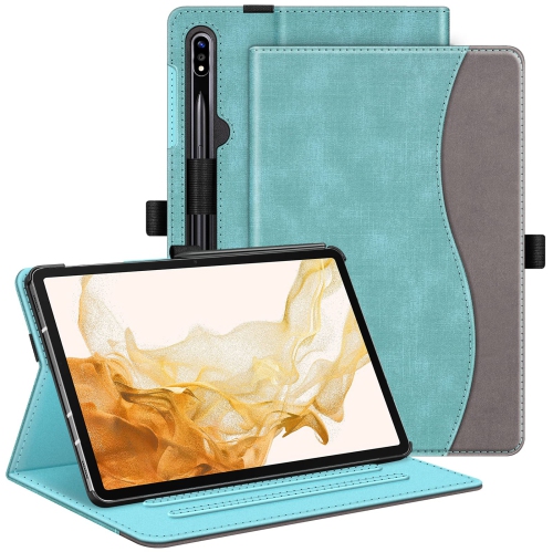 HLD  Case for Samsung Galaxy Tab S8 Plus 2022/s7 Fe 2021/s7 Plus 2020 12.4 Inch, Multi-Angle Viewing Protective Cover With Pocket, Auto Sleep/wake