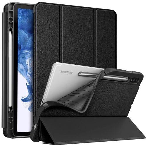HLD  Slim Case for Samsung Galaxy Tab S8 2022/tab S7 2020 11 Inch (Model Sm-X700/x706/t870/t875/t876) \w Built-In S Pen Holder, Soft Tpu Smart Stand