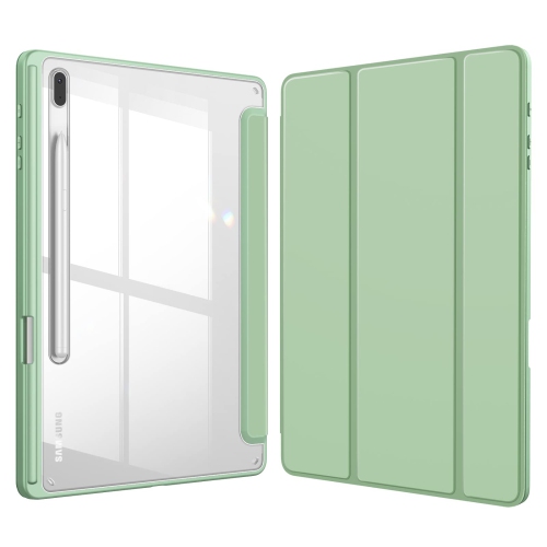 HLD  Hybrid Slim Case for Samsung Galaxy Tab S8 Plus 2022/s7 Fe 2021/s7 Plus 2020 12.4 Inch \w S Pen Holder, Shockproof Cover \w Clear Transparent