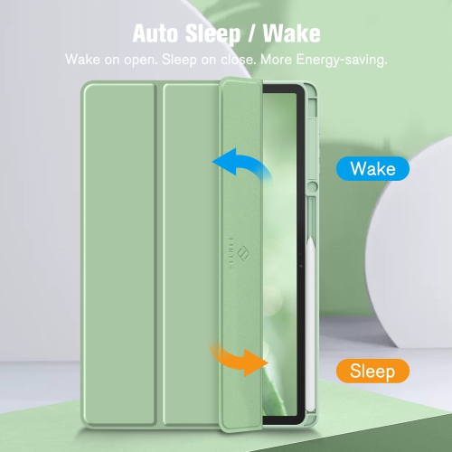 Hybrid Slim Case for Samsung Galaxy Tab S8 Plus 2022/S7 FE 2021/S7 Plus 2020 12.4 inch with S Pen Holder, Shockproof Cover with Clear Transparent