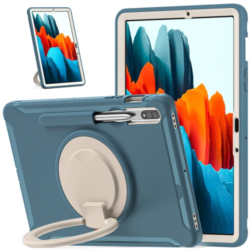 Defender Case for Samsung Galaxy Tab S8/ Tab S7 11", Full Body Drop Protection, 3 in 1 Shockproof Bumper with 360° Ring Holder Kickstand