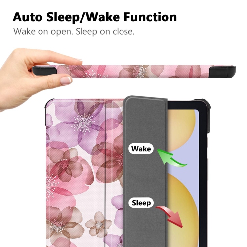 Smart Case for Samsung Galaxy Tab S8, Lightweight Smart Trifold Stand Case Cover with Auto Wake Sleep for Samsung Galaxy Tab S8/Tab S7 11 inch F