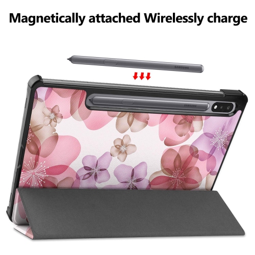 Smart Case for Samsung Galaxy Tab S8, Lightweight Smart Trifold Stand Case Cover with Auto Wake Sleep for Samsung Galaxy Tab S8/Tab S7 11 inch F