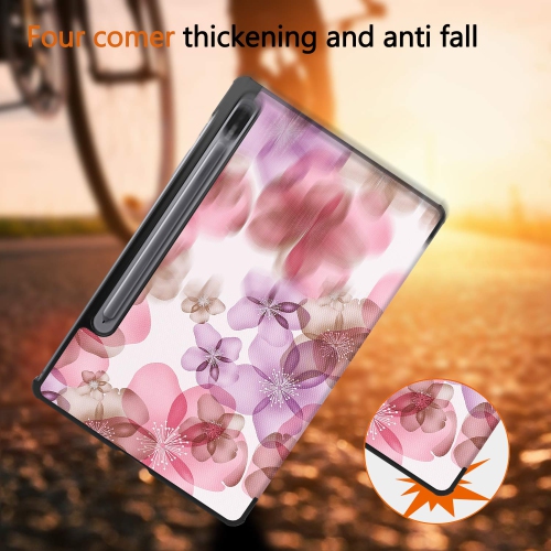Smart Case for Samsung Galaxy Tab S8, Lightweight Smart Trifold Stand Case Cover with Auto Wake Sleep for Samsung Galaxy Tab S8/Tab S7 11 inch F