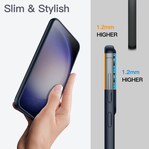 Slim Fit Case for Samsung Galaxy S23 5G 6.1-Inch, Soft TPU Thin Protective Phone Cover with Matte Finish, Shockproof