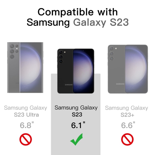 Slim Fit Case for Samsung Galaxy S23 5G 6.1-Inch, Soft TPU Thin Protective Phone Cover with Matte Finish, Shockproof