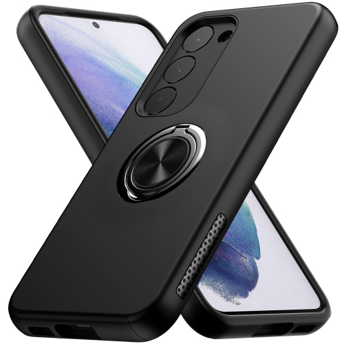 HLD  Samsung S23 Case, Dual Layer Military Grade Drop Protection Slim Samsung S23 Kickstand Case \w Hidden Ring Holder Shockproof Protective Phone Case
