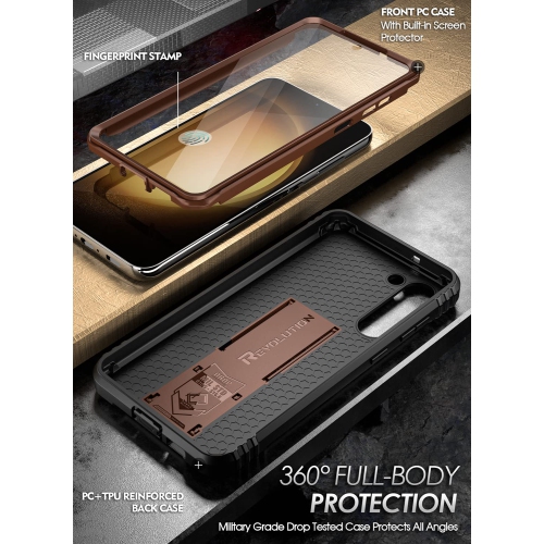 Étui pour Galaxy S23+ plus 5G de 6.6 po de Samsung, protecteur d’écran intégré, lecteur d’empreintes digitales, étui protecteur intégral avec