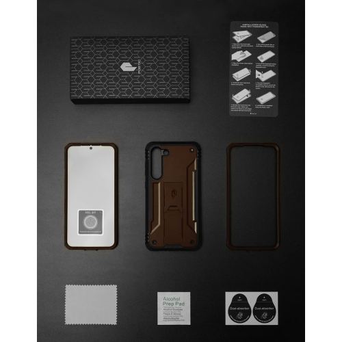 Étui pour Galaxy S23+ plus 5G de 6.6 po de Samsung, protecteur d’écran intégré, lecteur d’empreintes digitales, étui protecteur intégral avec