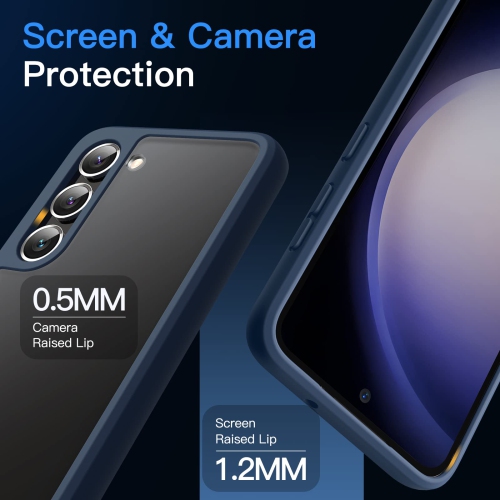 Matte Case for Samsung Galaxy S23 5G 6.1-Inch, Frosted Translucent Back Protective Slim Phone Cover, Anti-Fingerprints