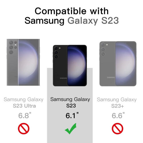 Matte Case for Samsung Galaxy S23 5G 6.1-Inch, Frosted Translucent Back Protective Slim Phone Cover, Anti-Fingerprints