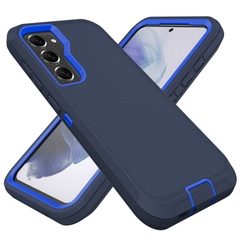 HLD  Samsung Galaxy S23 Case, Heavy Duty Defender Case Dustproof Shockproof Protection 3 In 1 Rugged Cover for Samsung Galaxy S23 (Blue)