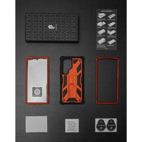 Case for Galaxy S23 Ultra 5G 6.8 inch, Built-in Screen Protector Work with Fingerprint ID, Full Body Rugged Shockproof Protective Cover Case with