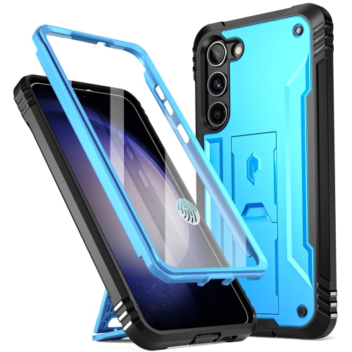Case for Samsung Galaxy S23+ Plus 5G 6.6", Built-in Screen Protector Work with Fingerprint ID, Full Body Rugged Shockproof Protective Cover Case with