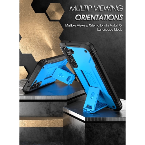 Case for Samsung Galaxy S23+ Plus 5G 6.6", Built-in Screen Protector Work with Fingerprint ID, Full Body Rugged Shockproof Protective Cover Case with