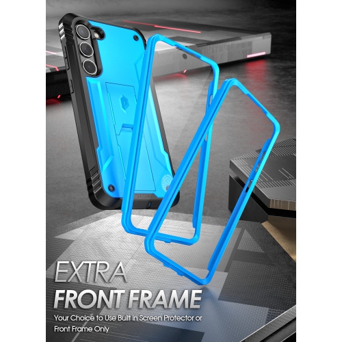 Case for Samsung Galaxy S23+ Plus 5G 6.6", Built-in Screen Protector Work with Fingerprint ID, Full Body Rugged Shockproof Protective Cover Case with