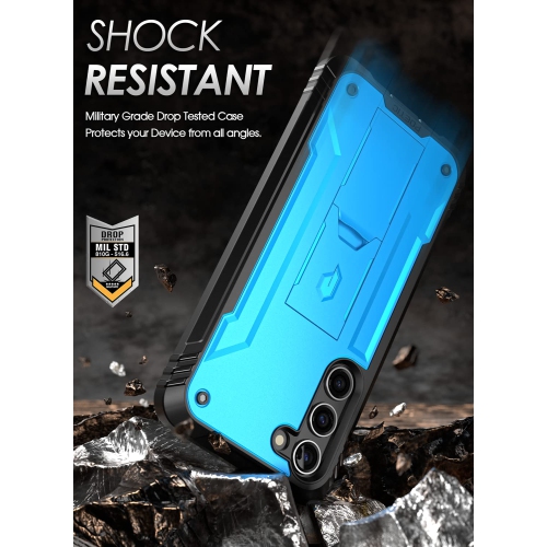 Case for Samsung Galaxy S23+ Plus 5G 6.6", Built-in Screen Protector Work with Fingerprint ID, Full Body Rugged Shockproof Protective Cover Case with