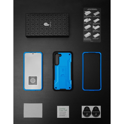 Case for Samsung Galaxy S23+ Plus 5G 6.6", Built-in Screen Protector Work with Fingerprint ID, Full Body Rugged Shockproof Protective Cover Case with