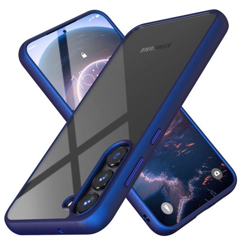 HLD  Samsung Galaxy S23+ Case, Clear Thin Slim Crystal Transparent Shockproof Bumper Cover for Samsung S 23 Plus 5G (2023)-Blue