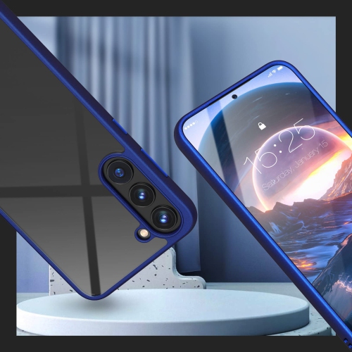 Samsung Galaxy S23+ Case, Clear Thin Slim Crystal Transparent Shockproof Bumper Cover for Samsung S 23 Plus 5G-Blue