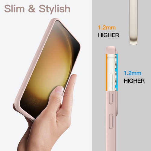 Slim Fit Case for Samsung Galaxy S23 5G 6.1-Inch, Soft TPU Thin Protective Phone Cover with Matte Finish, Shockproof